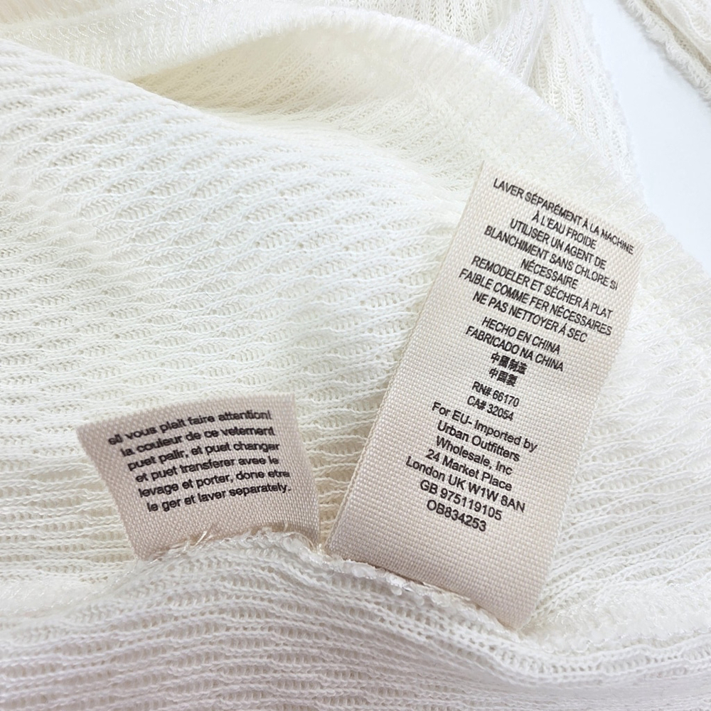 NWT Free People Super Sonic Thermal Tunic XS Ivory Boho Long Top - Picture 8 of 11